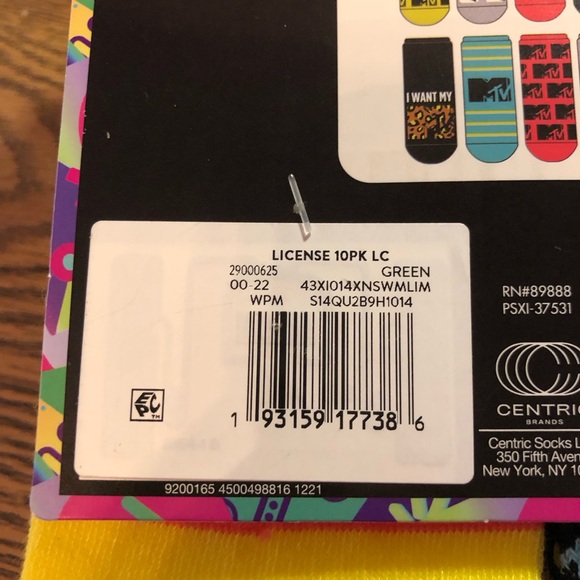 MTV low cut graphic 10 pack socks unisex - Picture 8 of 8